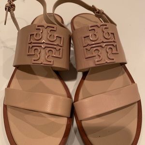 Tory Burch Logo Two-Band Sandal